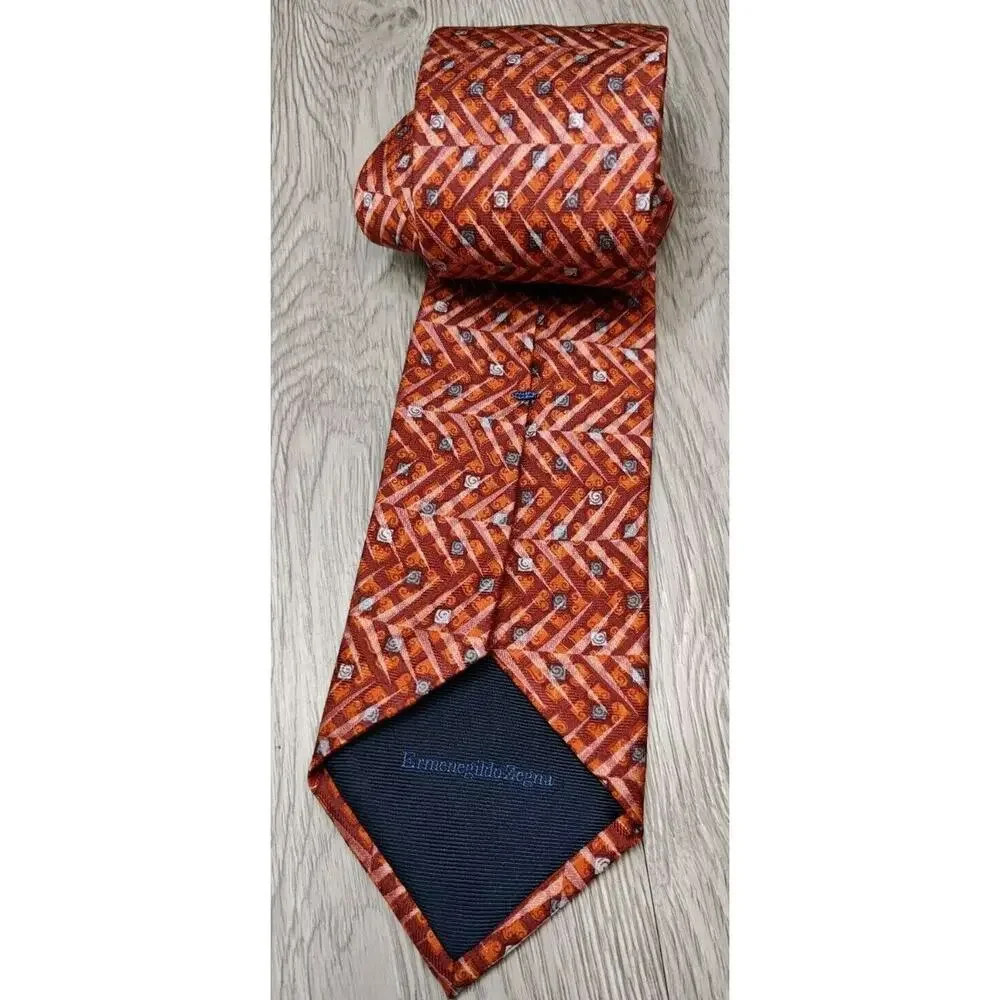 Ermenegildo Zegna Men's‎ TIE 100% Silk Made in Italy Necktie
